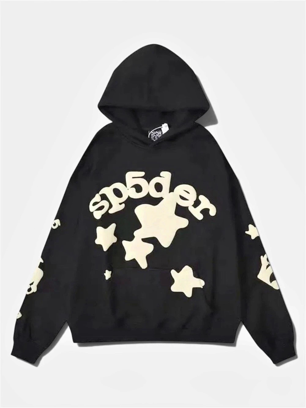 Sp5der OG Web Hoodie Black Graphic Hoodie Medium